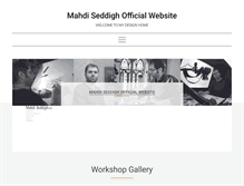 Tablet Screenshot of mahdiseddigh.com